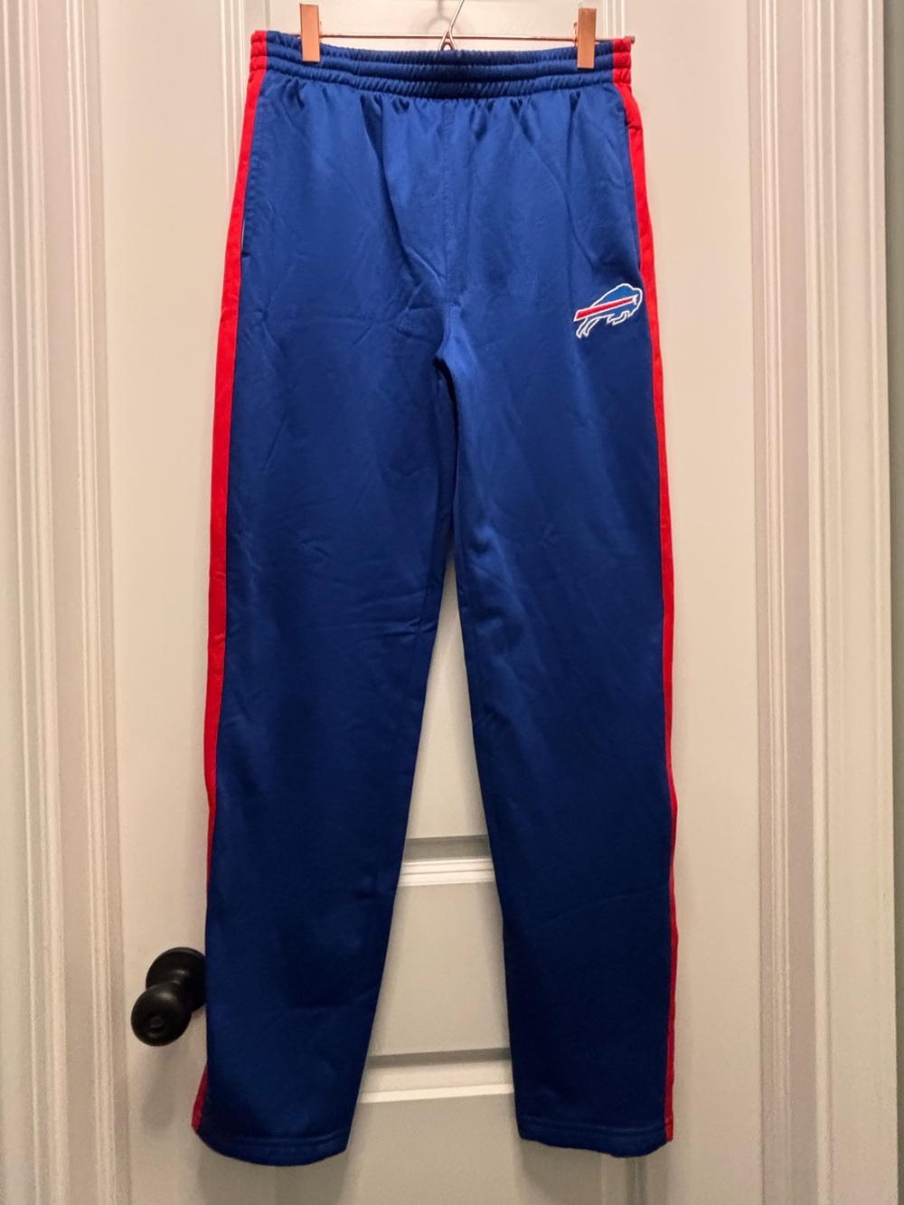 NFL Royal Blue Youth Drawstring Track Pants with White Tie
